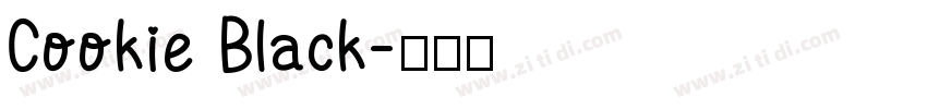 Cookie Black字体转换
